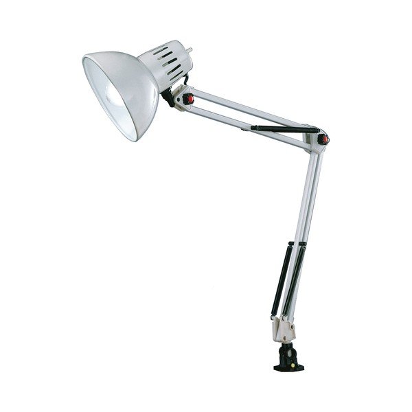 Bijela stolna lampa sa savitljivom konstrukcijom/s hvataljkom (visina 73,5 cm) Tajo – Trio-image-3