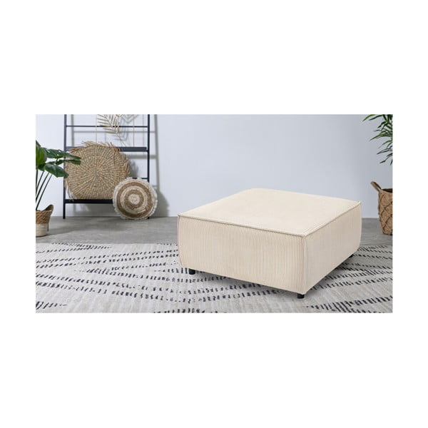 Krem modularni tabure od samta Nihad modular – Bobochic Paris-image-1