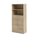 Modularna biblioteka u dekoru hrasta u prirodnoj boji 89x189 cm Prima – Tvilum