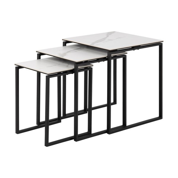 Skup od 3 Bijela konferencijska tablica s željeznim nogama Acton Katrine-image-2