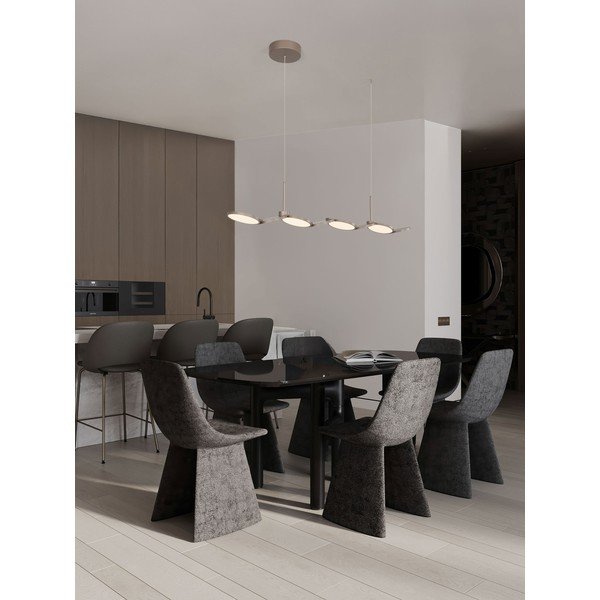 LED viseća svjetiljka aluminijska s mogućnosti zatamnjivanja mat zlatna Vea – Nova Luce-image-2