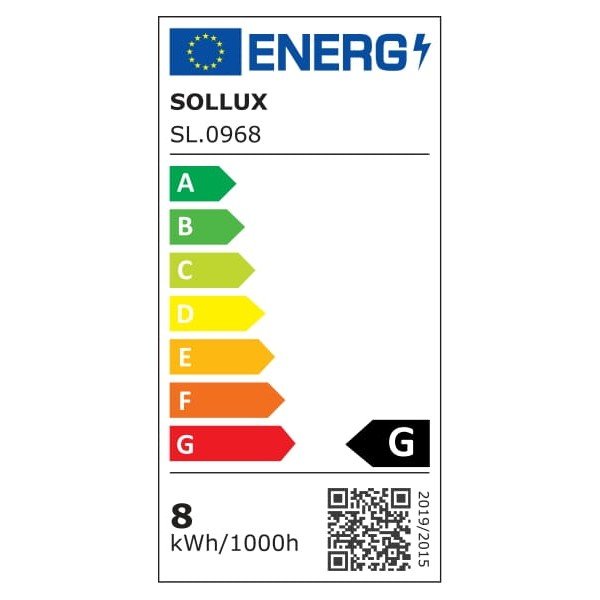LED žarulja s toplim svjetlom E27, 7,5 W – Sollux-image-2