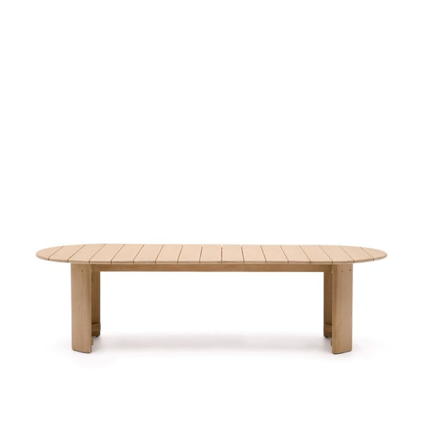 Blagovaonski stol od masivnog eukaliptusa 110x280 cm Xoriguer – Kave Home-image-2