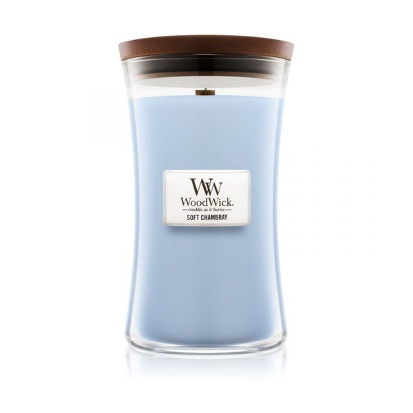 Mirisna svijeća WoodWick Clean Laundry, Jasmine and Rose, 110 sati gorenja-image-1