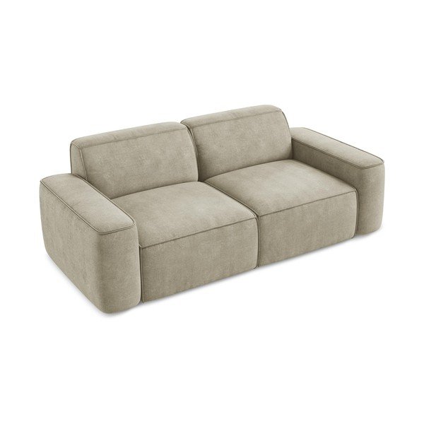 Bež sofa od šenila 204 cm Omao – Makamii-image-2