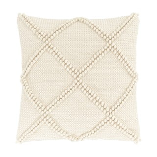 Bež ukrasna jastučnica od vune Westwing Collection Janina, 45 x 45 cm