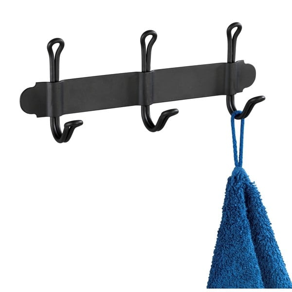 Crna trostruka samodržeća zidna kuka Wenko Nostalgia-image-3