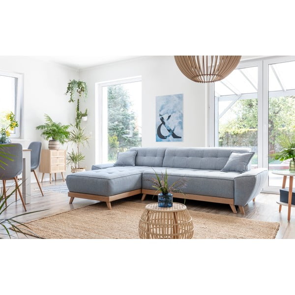 Svijetlo plava kutna garnitura na razvlačenje Miuform Dazzling Daisy-image-3