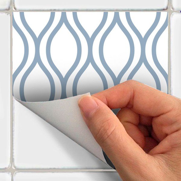 Set od 24 zidne naljepnice Ambiance Wall Decal Scandinavian Tiles Kiev, 10 x 10 cm-image-3