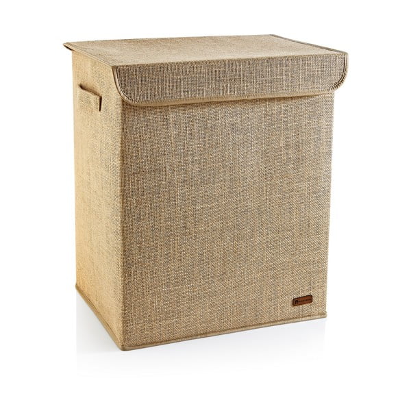 Svjetlo smeđa košara za rublje od jute 67 l – Mioli Decor