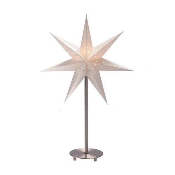Bijeli svjetleći ukras Markslöjd Saturnus, visina 52 cm