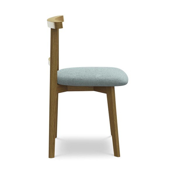 Plava blagovaonska stolica od masivnog drveta Ohelo – Makamii-image-2