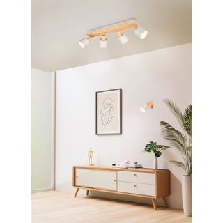 Bijeli/u prirodnoj boji reflektor ø 9 cm Shanti – Trio