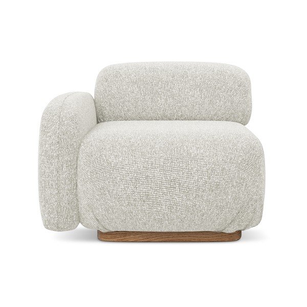 Krem modularna sjedeća garnitura (s lijevim kutom) Ailani – Makamii