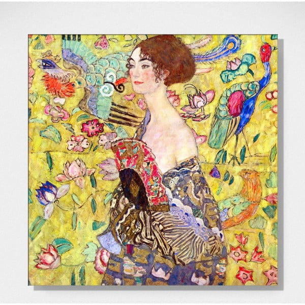 Reprodukcija slike Gustava Klimta - Lady with Fan, 50 x 50 cm-image-1