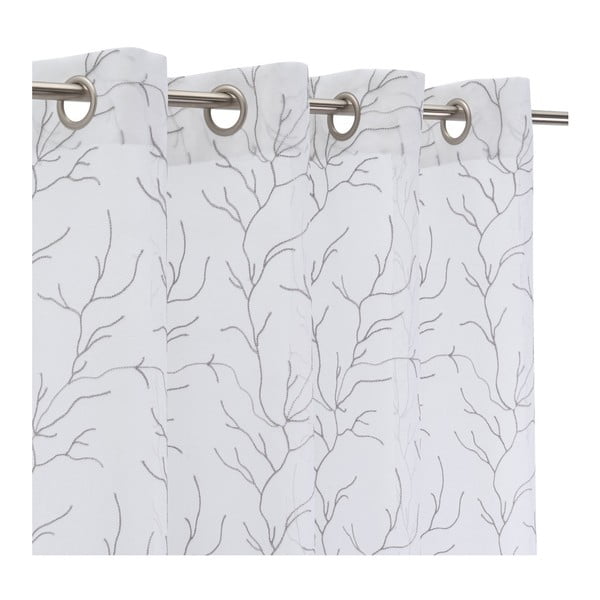 Bijela/siva prozirna zavjesa 140x260 cm Coral – Casa Selección-image-2
