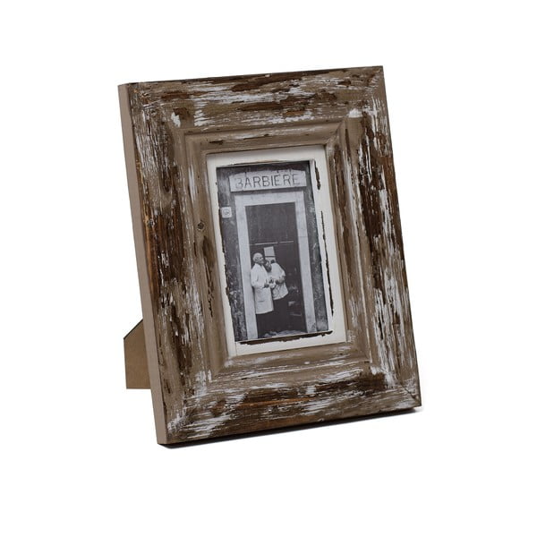 Smeđi drveni okvir za fotografije Ego Dekor, 13 x 18 cm na fotografiji