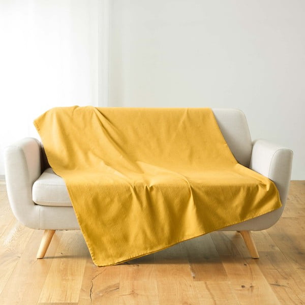 Žuti  prekrivač 220x240 cm Lucile – douceur d'intérieur