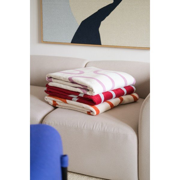 Crvena deka 150x200 cm Swirl – noo.ma-image-4