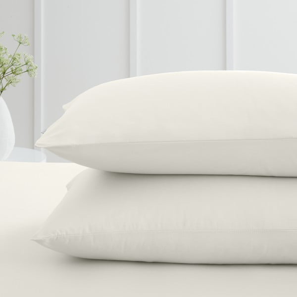 Jastučnice u setu 2 kom od pamučnog perkala 50x75 cm Cotton Percale – Bianca-image-1