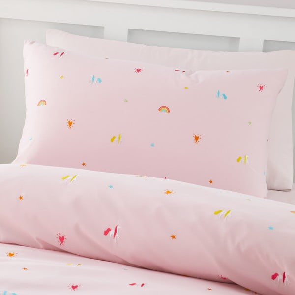 Dječja posteljina za krevet za jednu osobu 135x200 cm Embroidered Unicorn – Catherine Lansfield