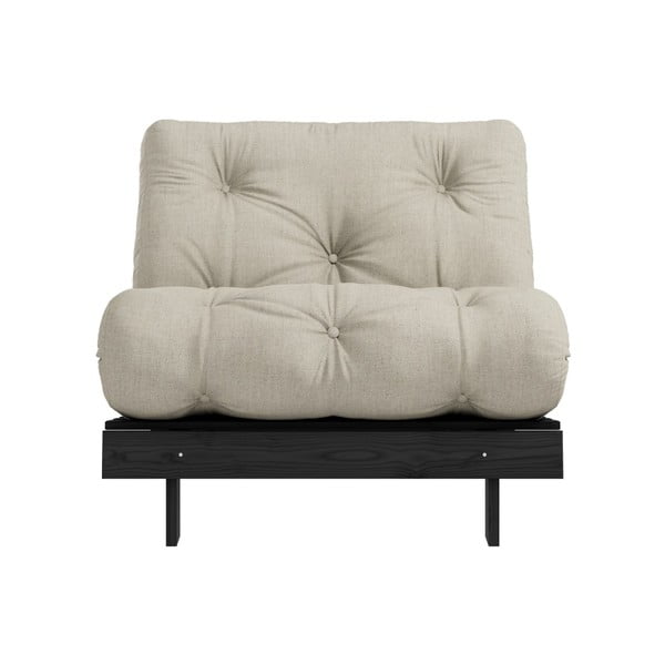 Podesiva fotelja Karup Design Roots Crno/Lan Bež-image-3