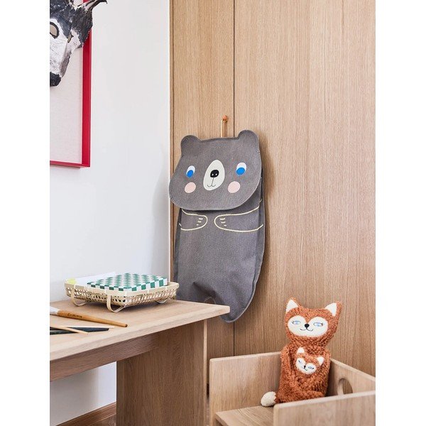 Smeđi tekstilni viseći organizator Darling Bear – OYOY Mini-image-1