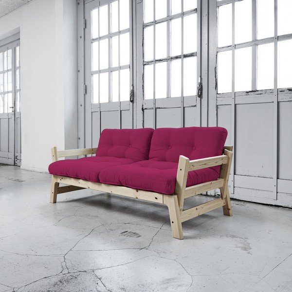 Sofa na razvlačenje Karup Step Natural / Pink-image-3