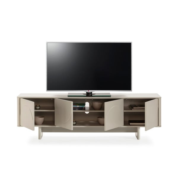 Krem TV komoda 180x55x40 cm Solei – MOME-image-2