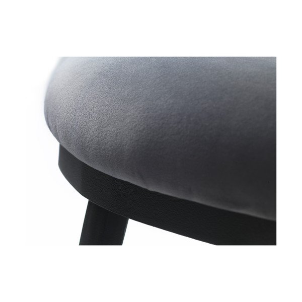 Siva baršunasti klupa Gain – Unique Furniture-image-1