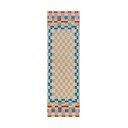 Staza od mješavine vune 80x300 cm Checkered Border – Flair Rugs