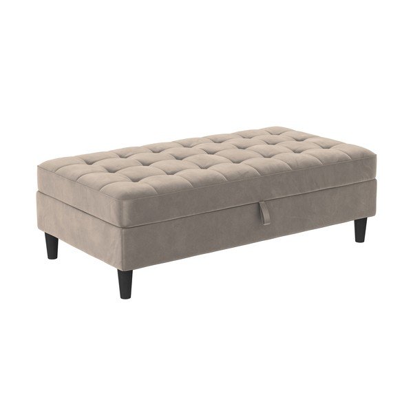 Sivi baršunast tabure Presley – Støraa-image-2