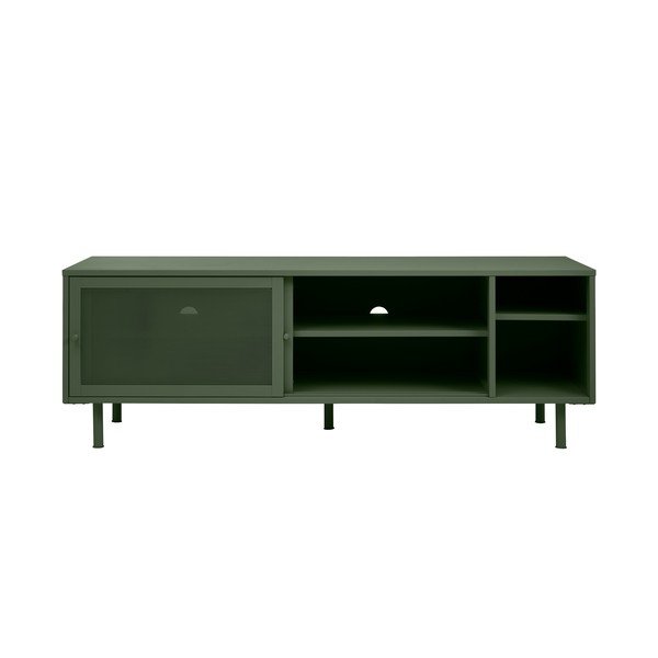 Tamno zelena metalna TV komoda 160x55 cm Veep – Unique Furniture-image-3