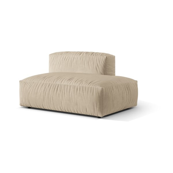Bež baršunasti modularna sjedeća garnitura (s desnim kutom) Martina – Micadoni -image-1