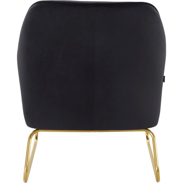 Crna baršunasta fotelja Joshua - Støraa-image-2