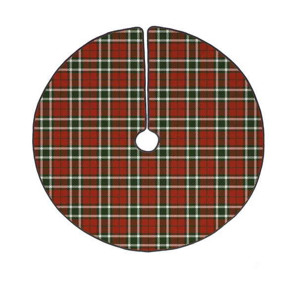 Crvena periva pamučna okrugla prostirka za ispod božićnog drvca ø 133 cm Classic and Checkered – Butter Kings