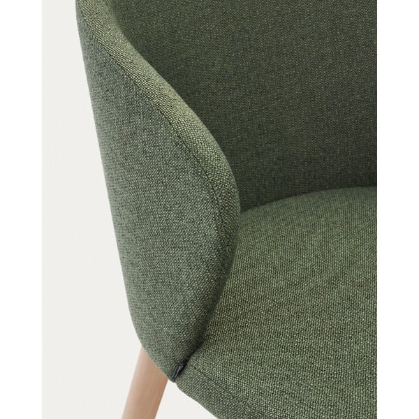 Tamno zelena podstavljena blagovaonska stolica Darice – Kave Home-image-1