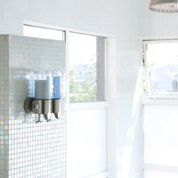 Zidni dozator sapuna od nehrđajućeg čelika srebrne boje 880 ml - simplehuman-image-3