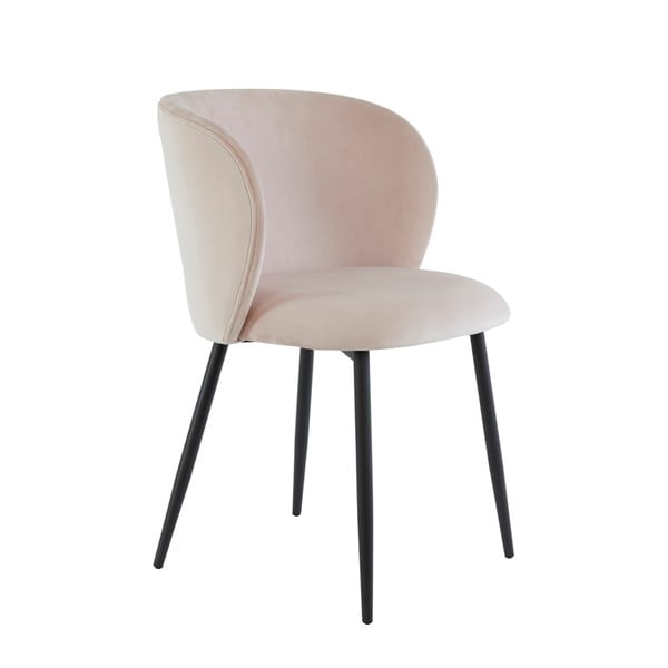 Svijetlo ružičasta blagovaonska stolica Elyna – Light & Living