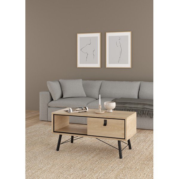 Stolić za kavu u prirodnoj boji 48x102 cm Ry – Tvilum-image-1