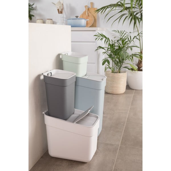 Tamno siva kanta za smeće za odvojeni otpad od reciklirane plastike 30 l Ready To Collect – Curver-image-3