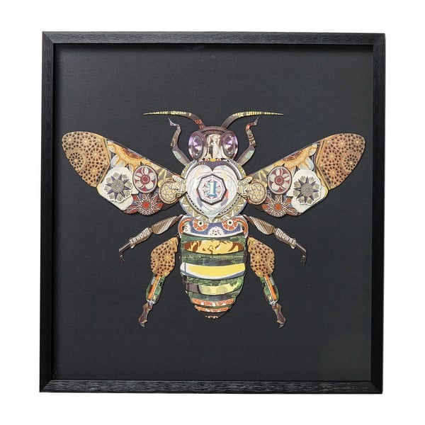 Uokvirena slika Kare Design Bee, 60 x 60 cm