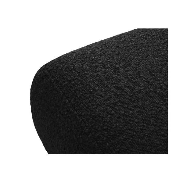 Crni tabure od bouclé tkanine Molino – Micadoni Home-image-2