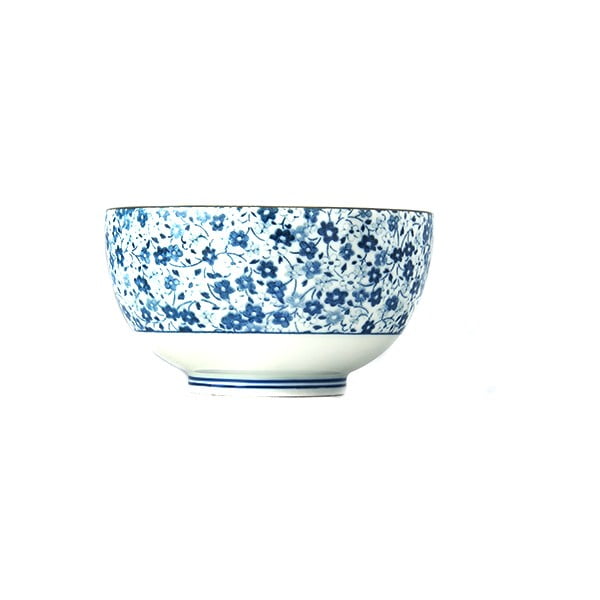 Plavo-bijela keramička zdjela MIJ Daisy, Ø 13 cm
