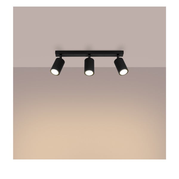 Crni reflektor 6,5x45 cm Gleam – Sollux-image-3