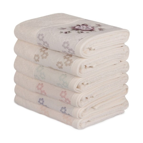 Set od 6 pamučnih ručnika Daireli Ruhno, 50 x 90 cm