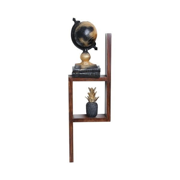 Polica s više razina od masivne jele u prirodnoj boji 17 cm Linn – Kalune Design-image-2