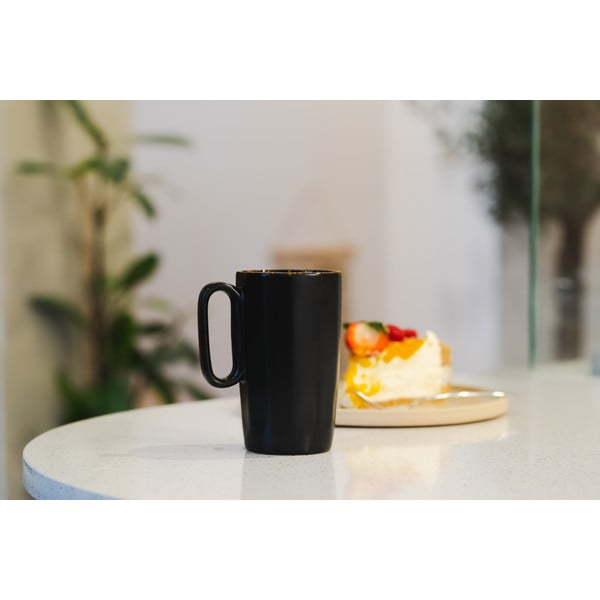 Crne šalice u setu 2 kom od kamenine 330 ml Fuori – Vialli Design-image-4