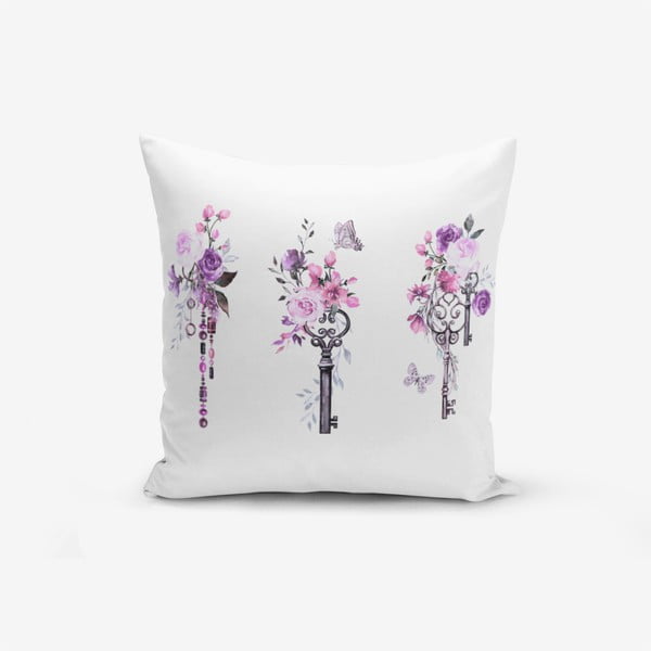 Pamučna navlaka za jastuke Minimalistic Cushion Covers Purple Key, 45 x 45 cm