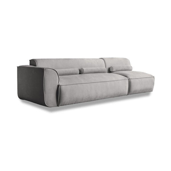 Svijetlo siva sofa 248 cm Flex Felix – Miuform